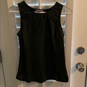 NWT XS Faux Leather Tinley Road Top